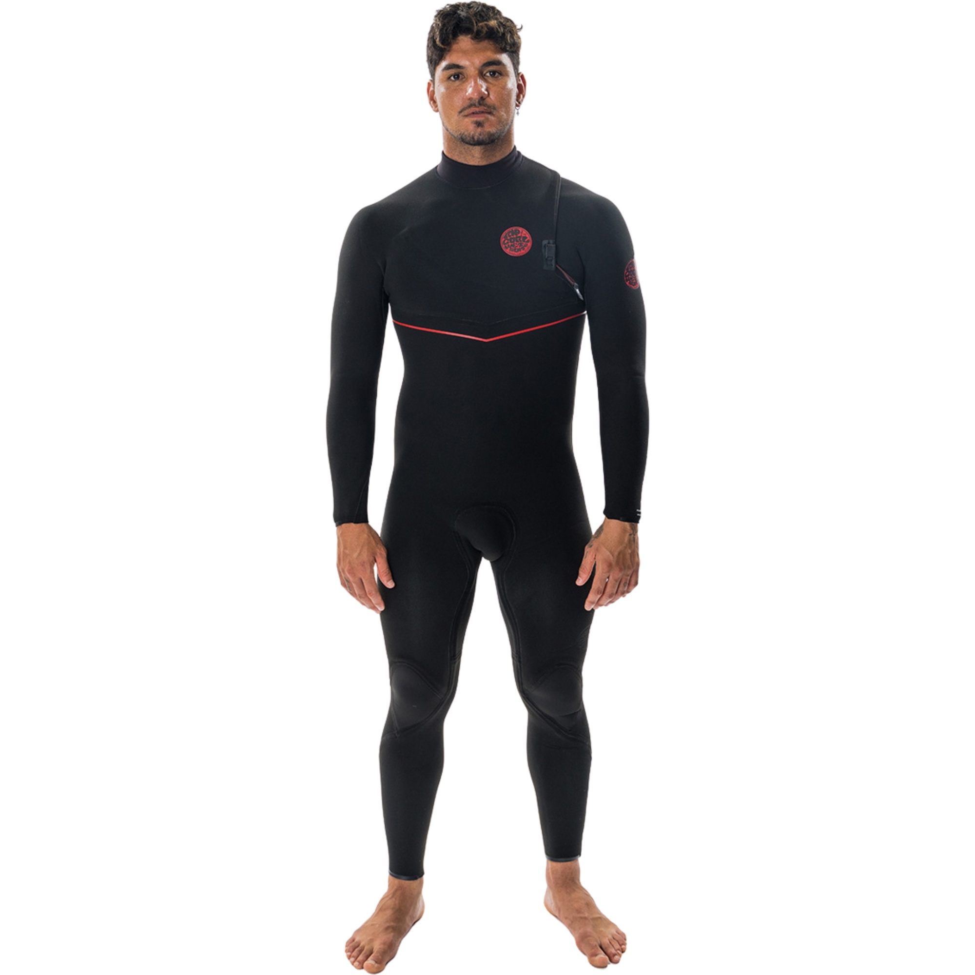 2025 Rip Curl Da Uomo Flashbomb Fusion 5/3mm Zip Free Muta 163MFS - Black